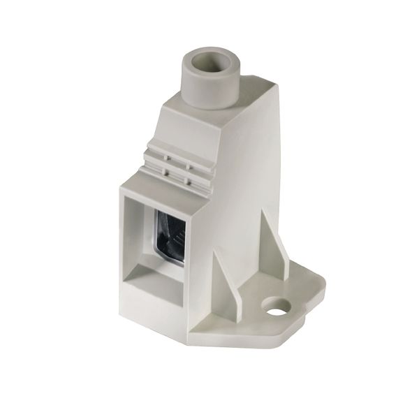 Printed circuit board terminals, 15.00 mm, Number of poles: 1, 90°, Solder pin length (l): 4.5 mm, tinned, Pebble grey, Clamping yoke connection, Clamping range, max. : 50 mm², Box image 1