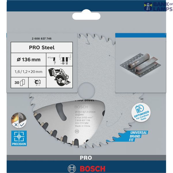 PRO Steel Circular Saw Blades for Cordless Hand-Held Dry Cutters image 2