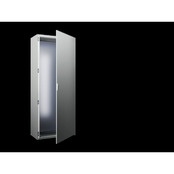 Free-standing enclosure system, 600x1800x400 mm, Sheet steel, IP66/NEMA 4 image 1