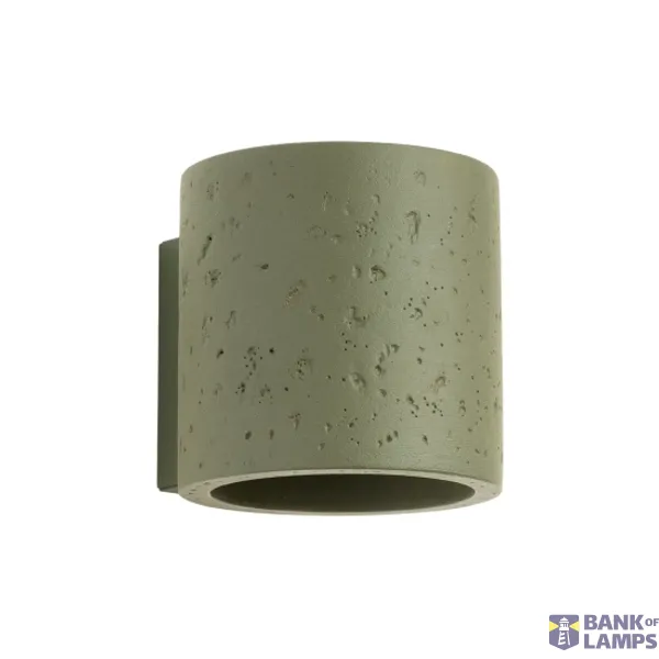 Wall lamp ORBIS concrete olive green image 1