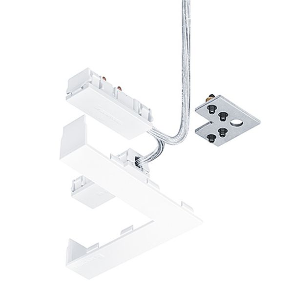 SUP2 TRACK U ELEC-FEED CON 48V 90° WH - Angle connector 90° (electric) image 2