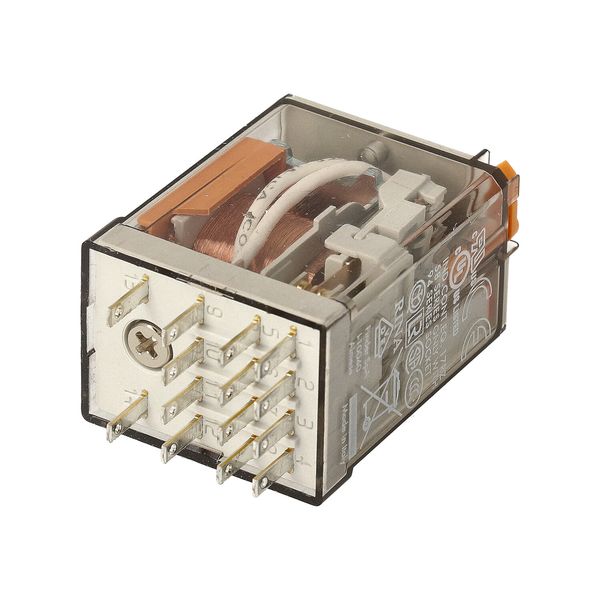 General purpose Rel. 4CO 7A/230VAC/Agni+Au/Test button/LED (55.34.8.230.5050) image 4