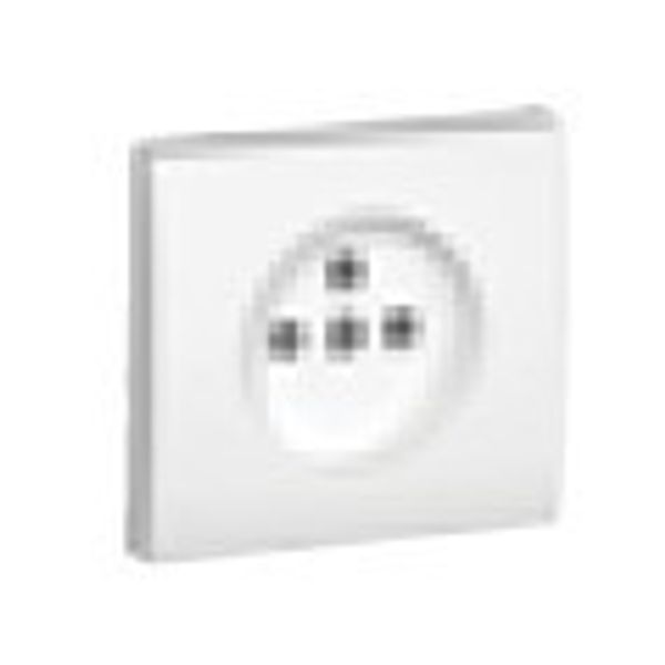 SAF C.PLAT F/EARTH SOCKET (FRENCH) MATTE WH image 1