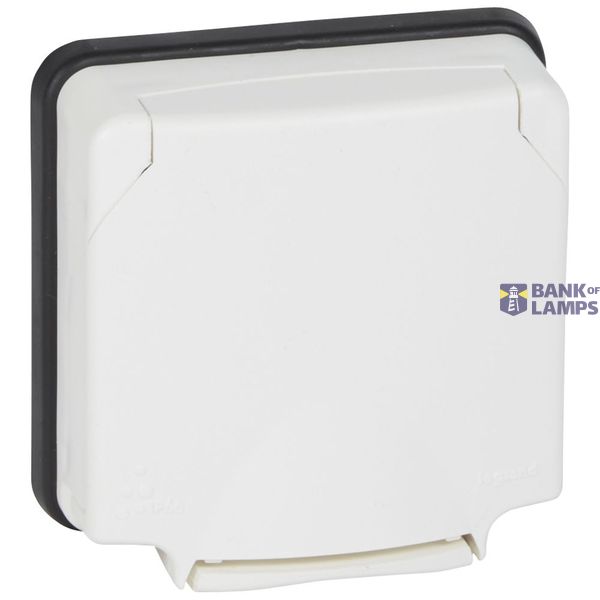 Adaptor Mosaic- Plexo 66 - 2 mod - opaque lid - flush mounting image 2