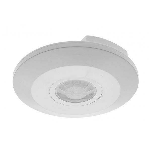 Motion detector CR-3 MINI, max 2000W, AC220-240V, 50/60Hz, angle 360°, range 6m ± 2,2- 4m, IP20, working with LED, surface mounted, white housing image 1