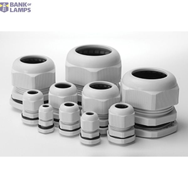M40X1,5 metric thread cable gland, IP68, colour-grey, polyamide image 1