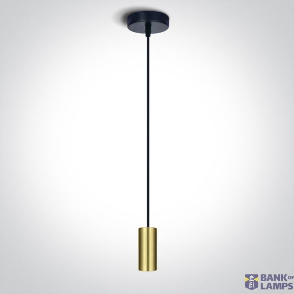 BRUSHED BRASS PENDANT 20W E27 image 1