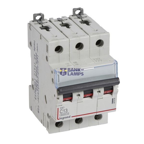 MCB - DX³ 6000 - 10 kA - 3P - 400 V~ - 13 A - C curve image 2