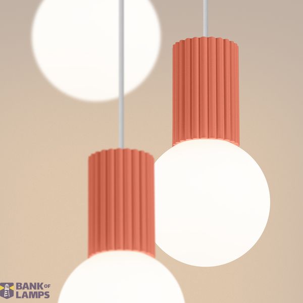 Pendant lamp HALO 3P peach image 12