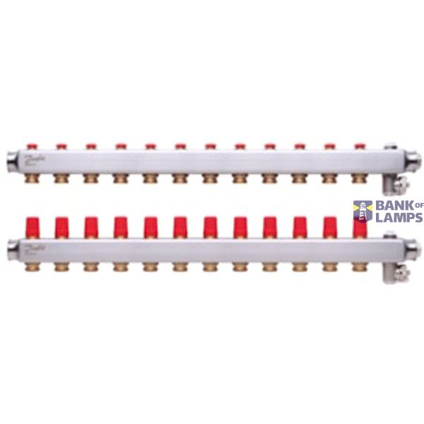 Manifold SSM, STAINLESS STEEL, Number of heating manifold connections [loops] [Max]: 12, 10 bar image 1