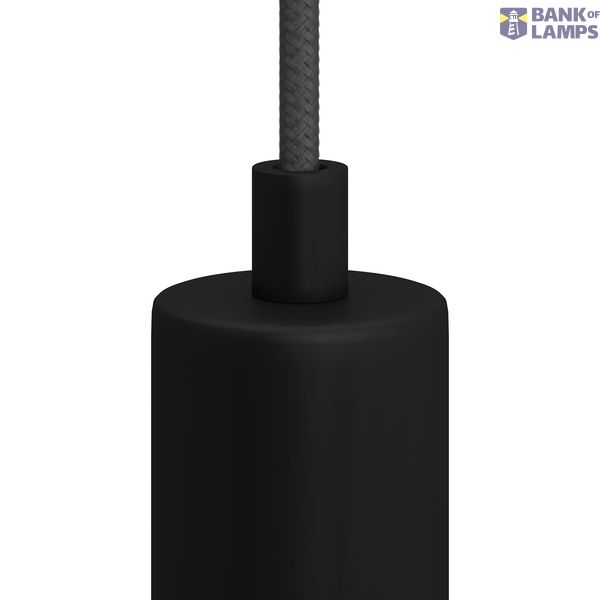 Cylindrical metal cable clamp complete with rod, nut and washer - 2 pieces image 2