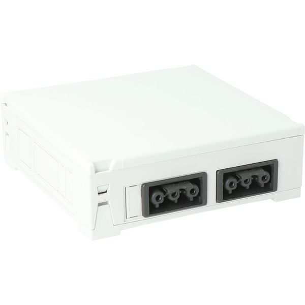 Flat box, 4x3p black + connection wires Wieland image 1