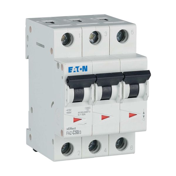 Miniature circuit breaker (MCB), 50 A, 3p, characteristic: C image 12