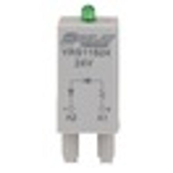 LED module green 24VAC/DC for S-Relay socket image 2