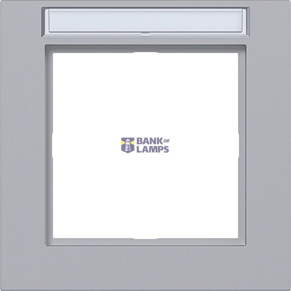 Single cover frame, text field, A.1, titanium image 1