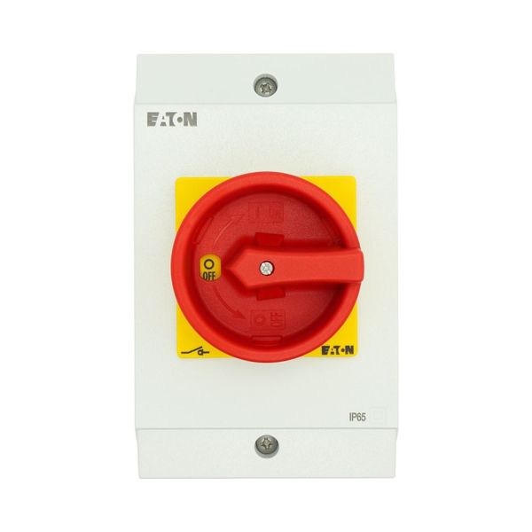 T3-3-15680/I2/SVB Main switch, T3, 32 A, surface mounting, 3 contact unit(s), 3 pole + N, 1 N/O, 1 N/C, Emergency switching off function, With red rotary handle and yel image 19