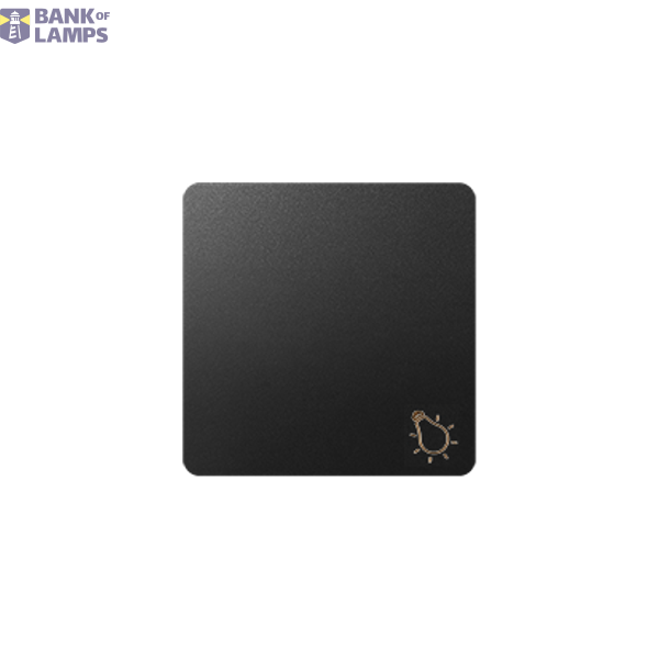 Single rocker with "light" pictogram, Graphite image 1