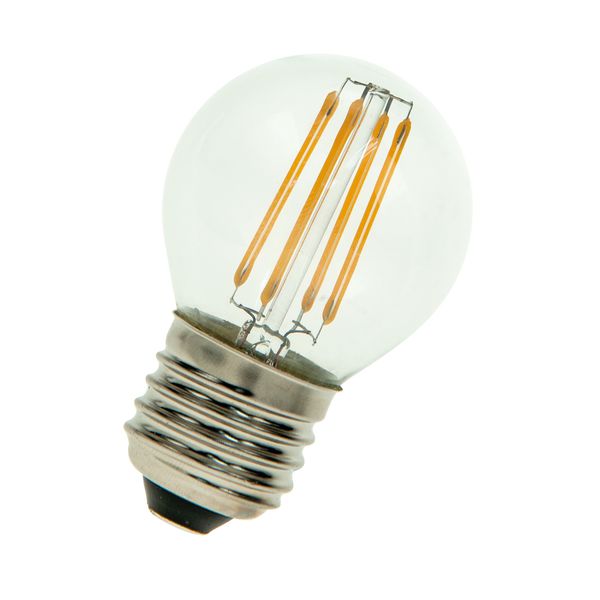 LED Filament G45 E27 240V 4W 2700K CL Dimm image 1