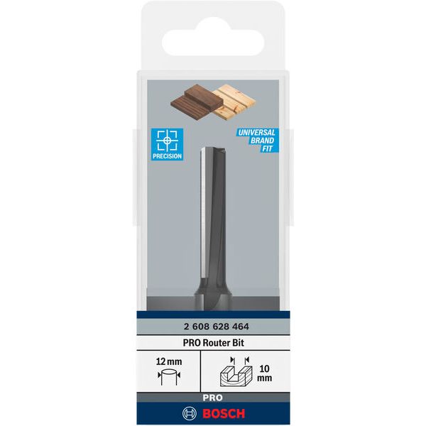 Straight bit, 12 mm, D1 10 mm, L 40 mm, G 81 mm image 2