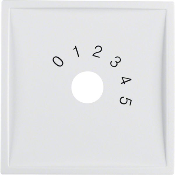 Central part for radio program selector, Berker S.1/B.x, white, matt image 1