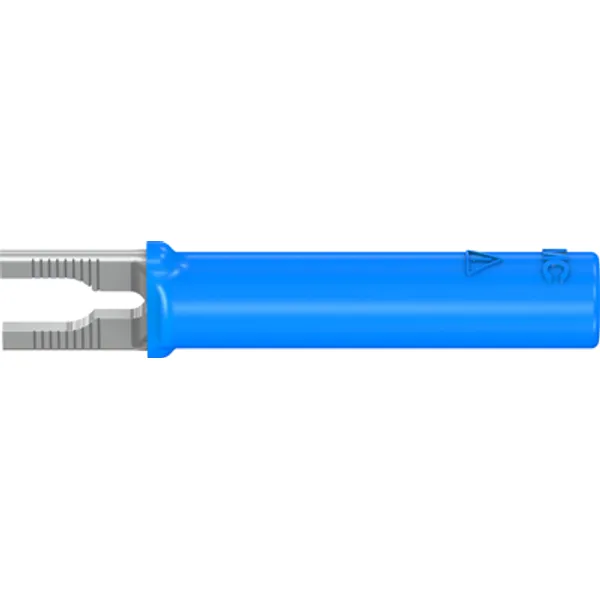 Adapter, cable lug 2-4.1 mm to 4 mm socket, blue, CAT II, 23.0480-23 image 1