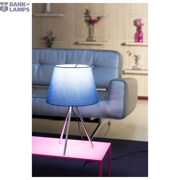 FENDA, lamp shade, conical, blue, Ø/H 30/20 cm image 4