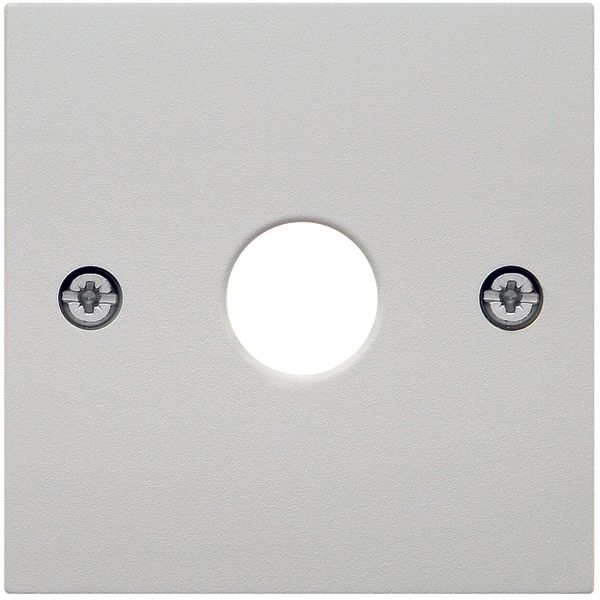 Centre plate for aerial socket 1-hole, S.1/B.3/B.7, polar white matt image 3