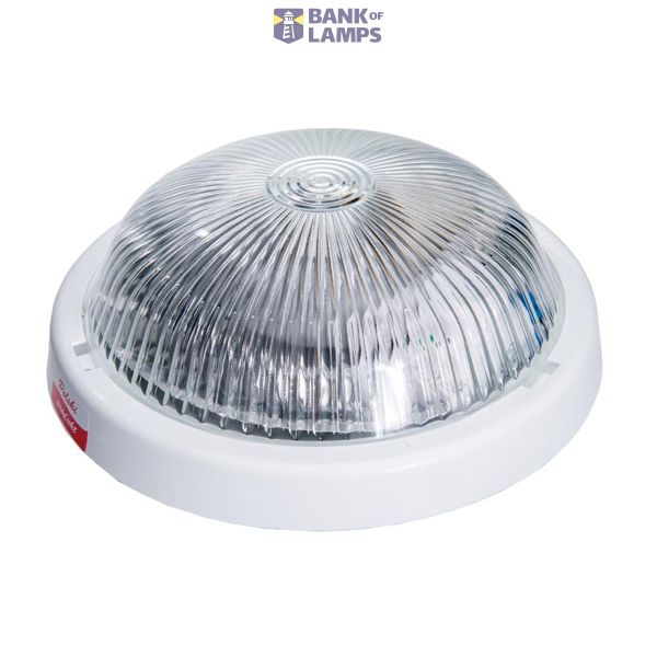 ALFA, E27, 25W, white-polypropylene, cover transparent-glass, IP44 image 1