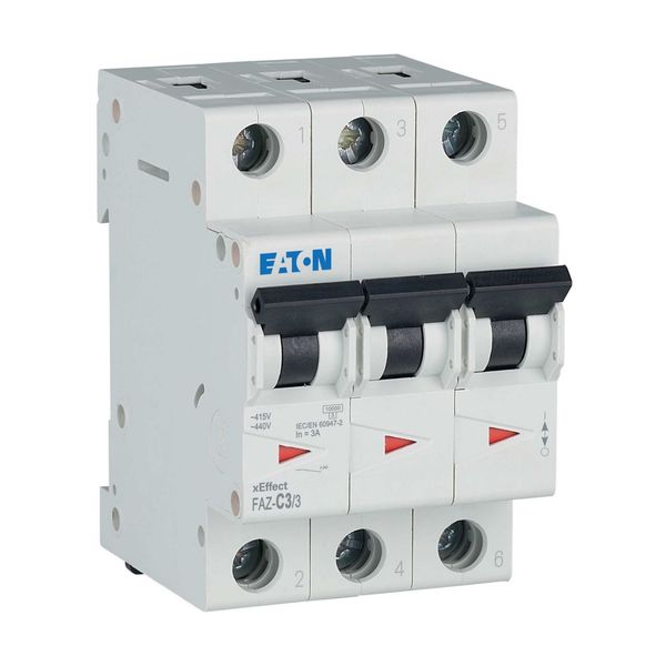 Miniature circuit breaker (MCB), 3 A, 3p, characteristic: C image 20