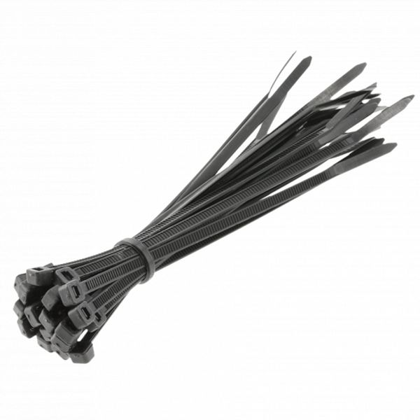 Nylon ties 3,6 x 140 mm, 25 pcs., black image 1