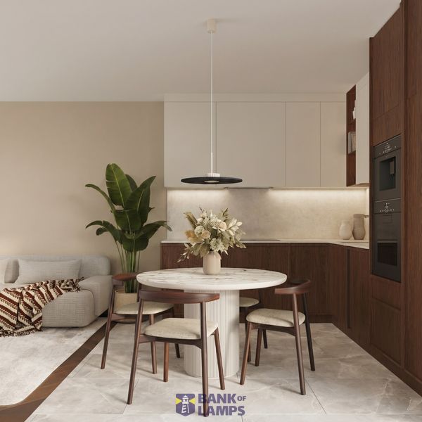 Pendant lamp OVO 1 beige/black felt Gx53 image 7