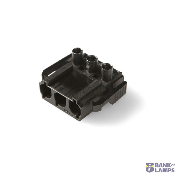 Coupler 3-p plug, narrow, blk image 1