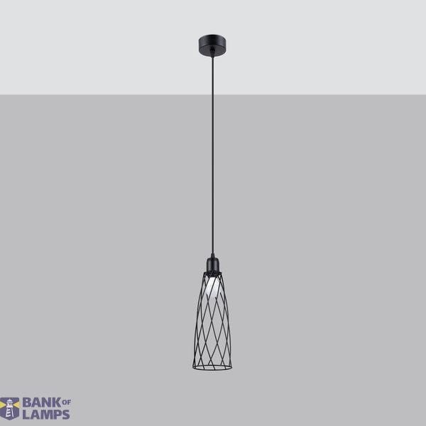 HANGING LAMP SUBA 1 BLACK E27 1X15W IP20 image 2