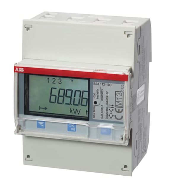 B23 112-10N, Energy meter'Steel', Modbus RS485, Three-phase, 65 A image 1