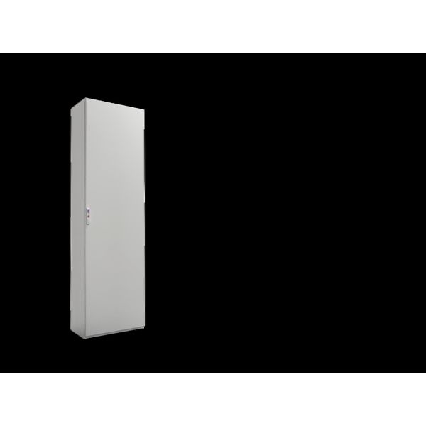 Free-standing enclosure system, 600x2000x300 mm, Sheet Steel, mounting plate image 2