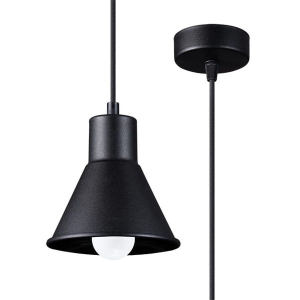 HANGING LAMP TALEJA 1 BLACK E27 1X60W IP20 image 1