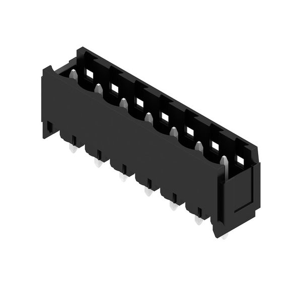 PCB plug-in connector, male header, Dovetails for fixing blocks, THT solder connection, 5.08 mm, Number of poles: 7, 180°, Solder pin length (l): 3.2 mm, tinned, black, Box image 2