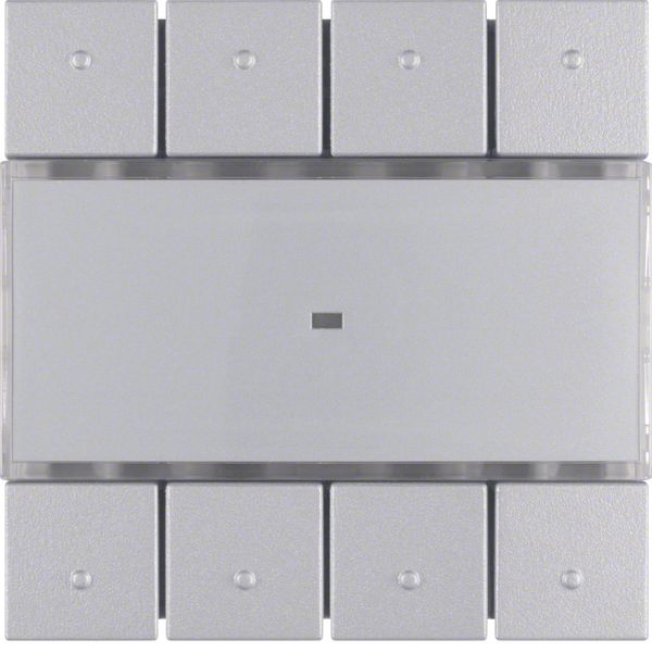 Light scene comfort sensor with text field, aluminium, matt, B.1/B.3/B image 1