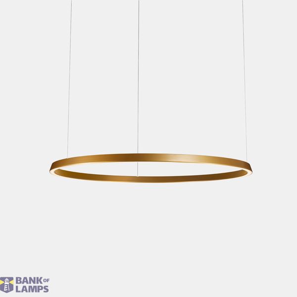 Pendant Circular Downward ø2000 Recessed LED 120W 3884lm 2400K Gold image 1
