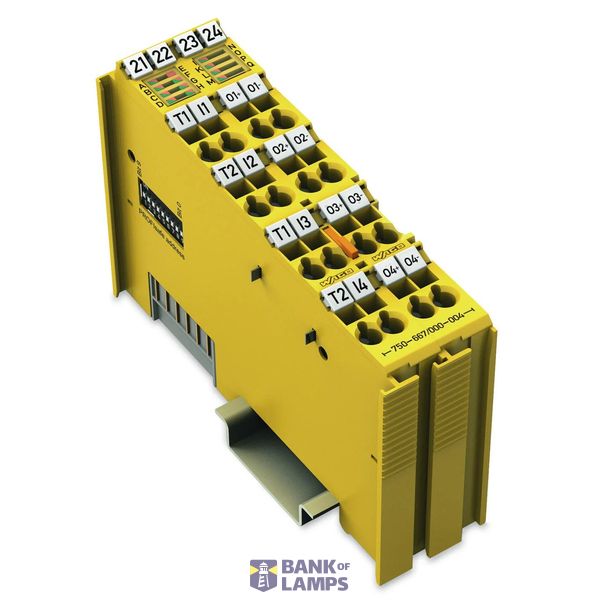 Fail-safe 4/4 channel digital input/output, 24VDC image 1