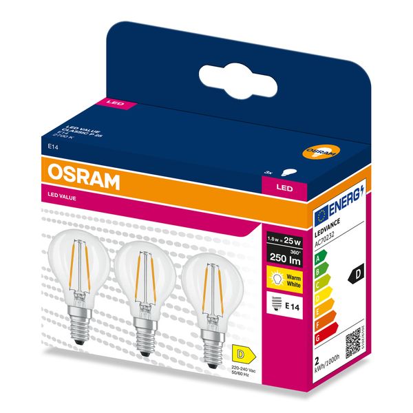 VALCLP25 1,8W/827 230V FIL E14 FS3 OSRAM image 2