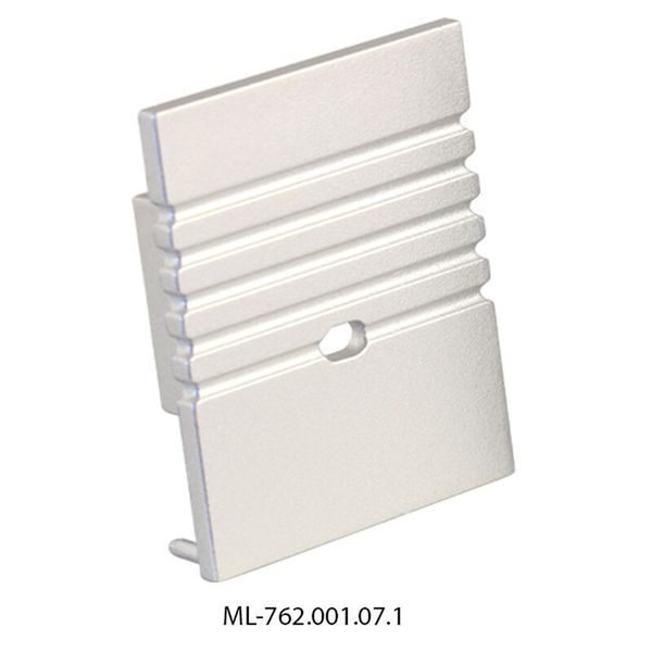 Terminal with hole for PC, silver color, 1 pc image 1
