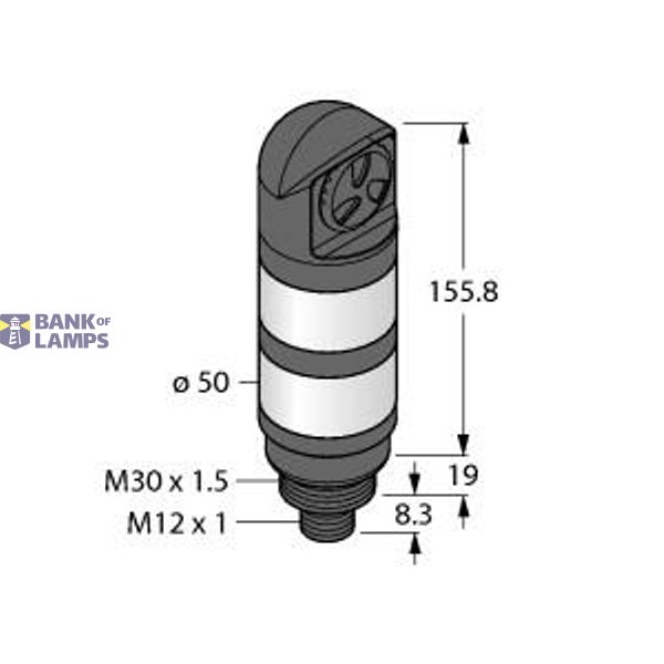 LED Signal Light Tower Light   TL50RYALSQ image 1