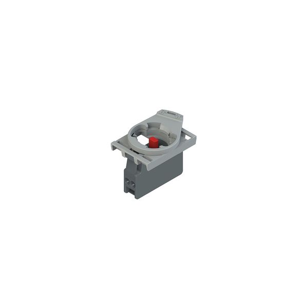 Complete unit with contact block 1NC and fixing adapter image 1