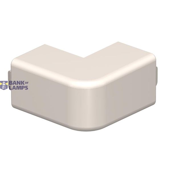External corner hood 20x20mm Polyvinylchloride Cream RAL 9001 image 1