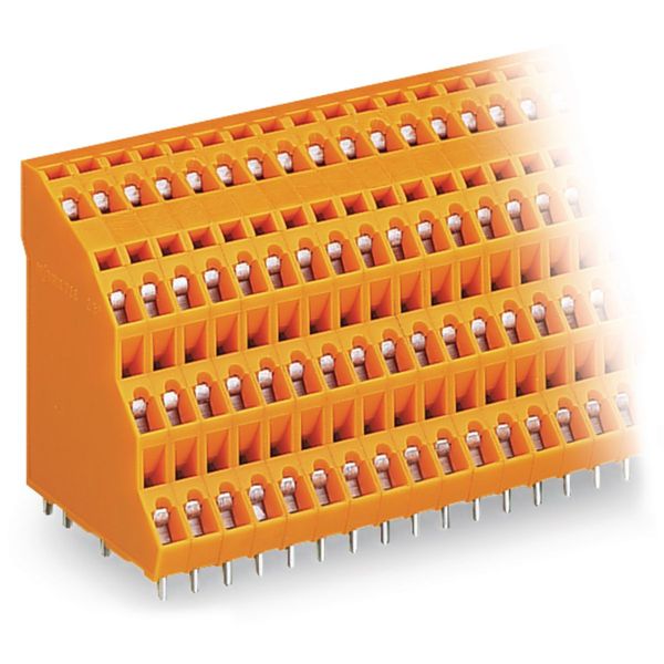 Quadruple-deck PCB terminal block 2.5 mm² Pin spacing 5.08 mm orange image 4