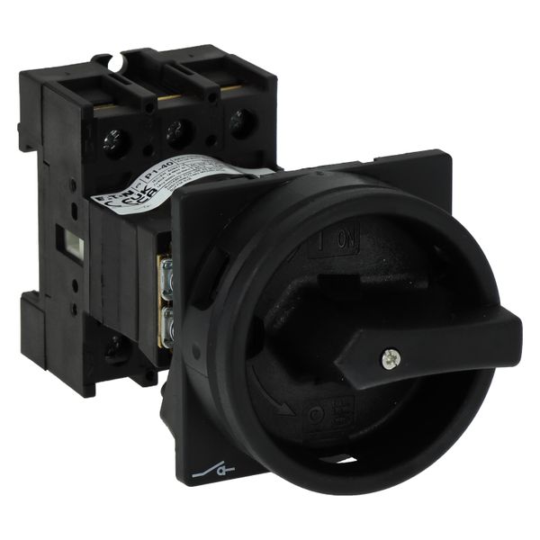 Main switch, P1, 40 A, rear mounting, 3 pole, STOP function, With black rotary handle and locking ring, Lockable in the 0 (Off) position image 14