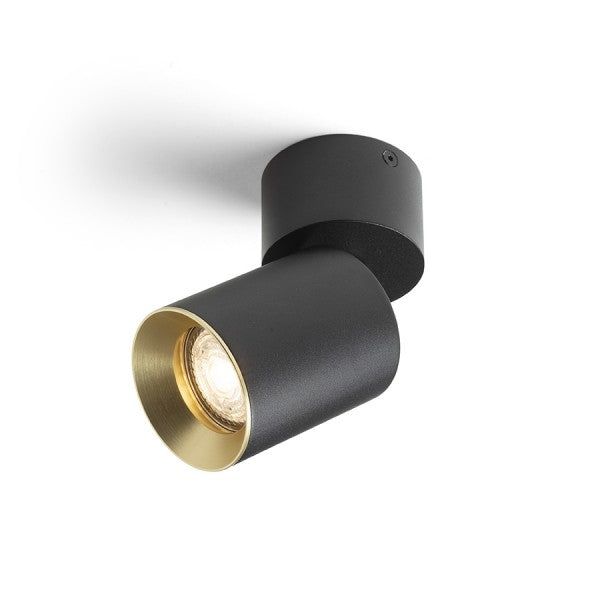 DARIO ceiling black brushed brass 230V LED GU10 9W image 1