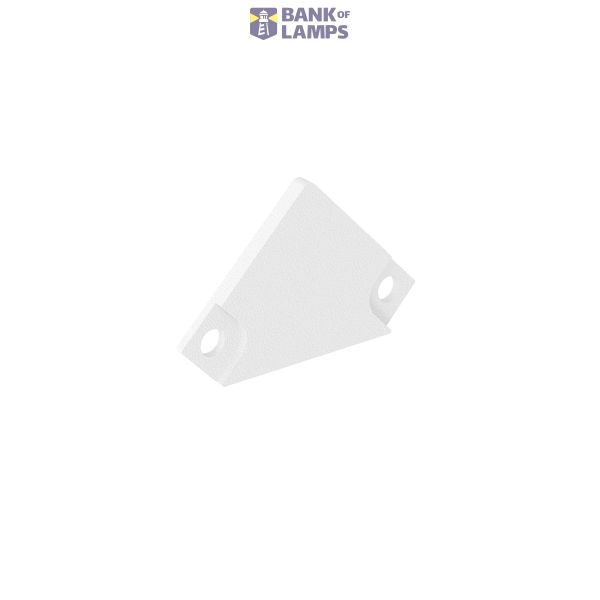 LINE20 CORNER ENDCAP-FLAT WHITE 2 PCS image 1