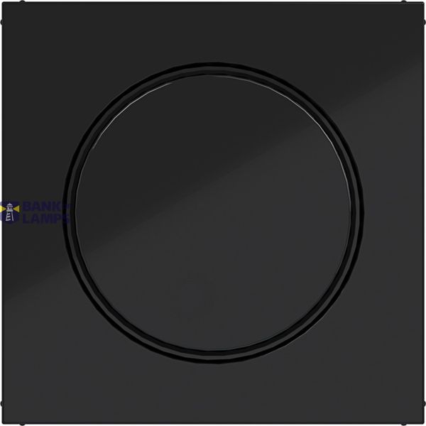 Rotary dimmer cover, A.x/C.x, night black glossy image 1